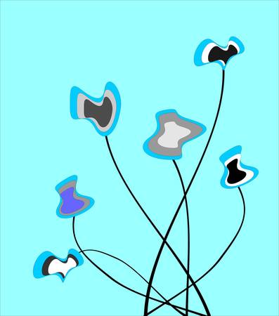 Floral cardのイラスト素材