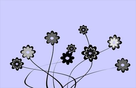 Floral cardのイラスト素材