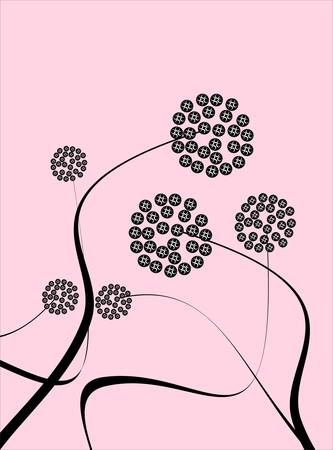 Floral cardのイラスト素材