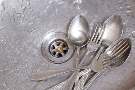  wash the forks and spoons