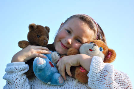 Girl looking at cameraの写真素材