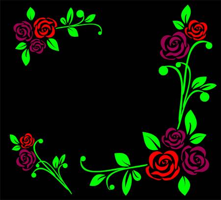   Floral collectionのイラスト素材