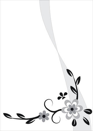 Floral cardのイラスト素材