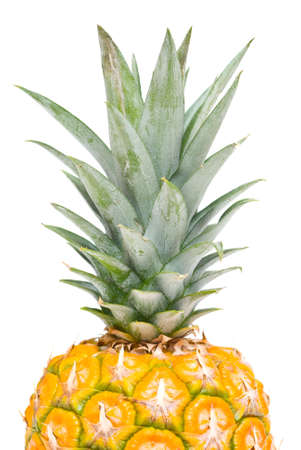 Closeup shot of an isolated pineapple