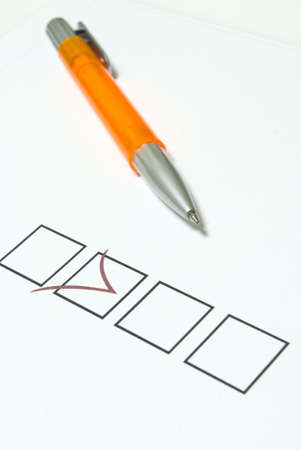 pen and check box