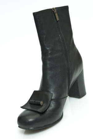  woman boot isolated on white backgroundの写真素材