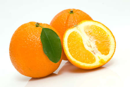 Orange studio isolated on white backgroundの写真素材