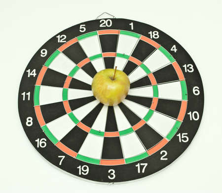 target with appleの写真素材