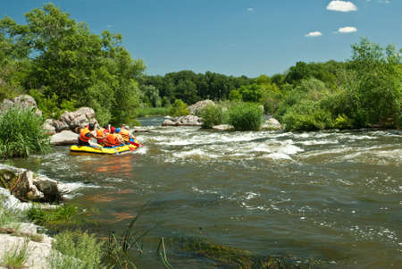 Kayaking. Rafting.の写真素材