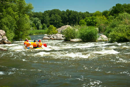 Kayaking. Rafting.の写真素材