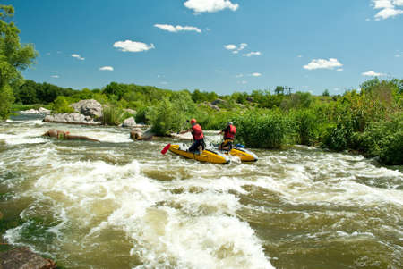 Kayaking. Rafting.の写真素材