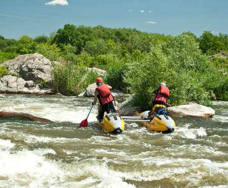 Kayaking. Rafting.の写真素材