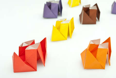 Paper shipsの写真素材