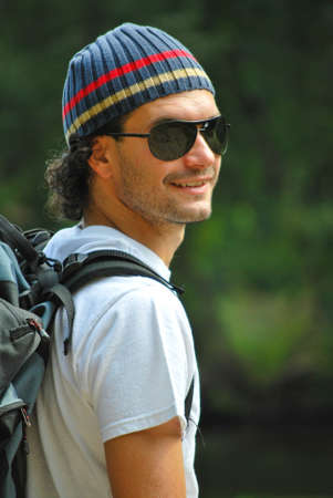 Young man smilingの写真素材