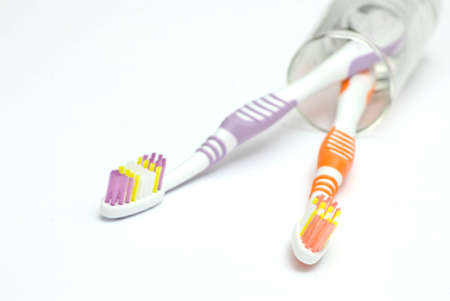 Colourful toothbrushes