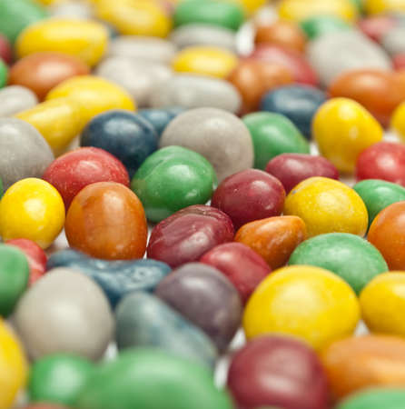 colorful chocolat tabs close-up