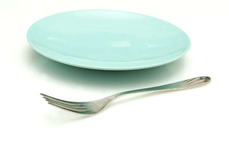 plate and forkの写真素材