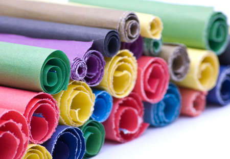 Multicolour papersの写真素材