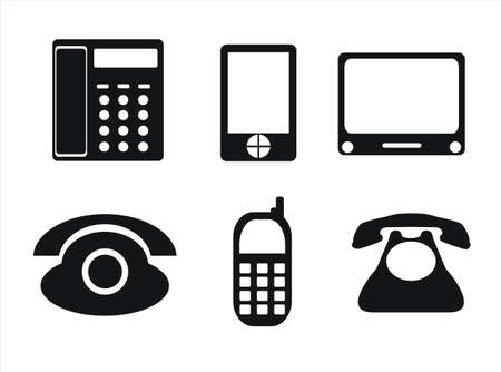 phone iconsの写真素材