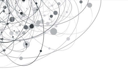 Molecule on the white backgroundの写真素材