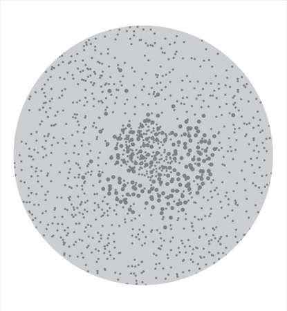 Molecule on the white backgroundの写真素材