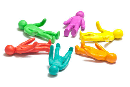 colorful plasticine guys
