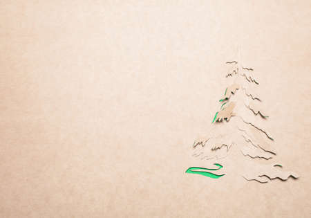 Image of abstract christmas tree handmade.Christmas background.の写真素材