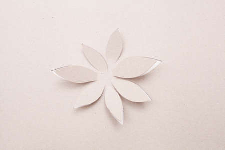 Origami  handmade cutout flower の写真素材