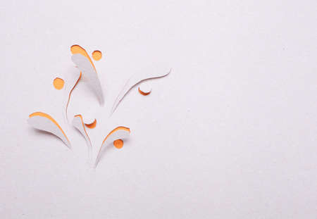 Origami  handmade cutout flower 