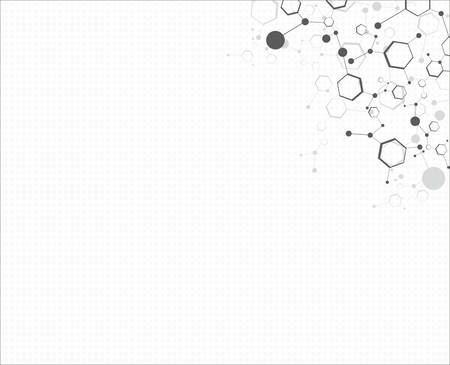 Abstract molecular dna structure background, vector illustrationのイラスト素材