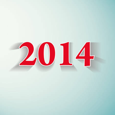 Happy new Year 2014. Vector abstract illustration.のイラスト素材