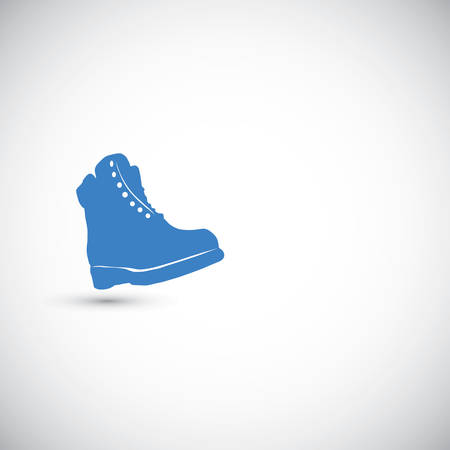 Boots  vector illustration on the grey backgroundのイラスト素材