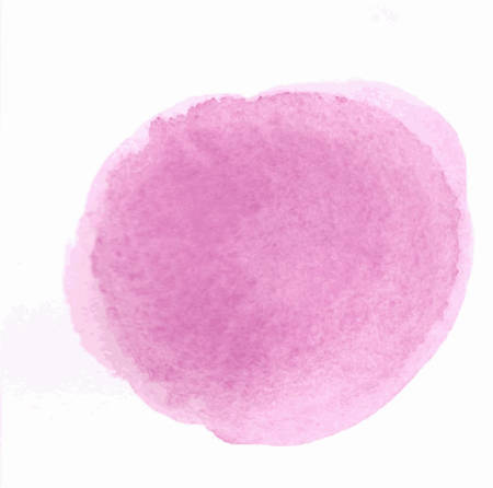 Watercolor paint circle on the white backgroundのイラスト素材