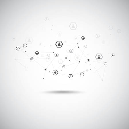 Human model connectionのイラスト素材