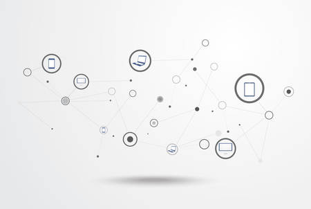 Social network telephone.のイラスト素材