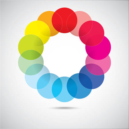 Modern colorful geometrical circlesのイラスト素材