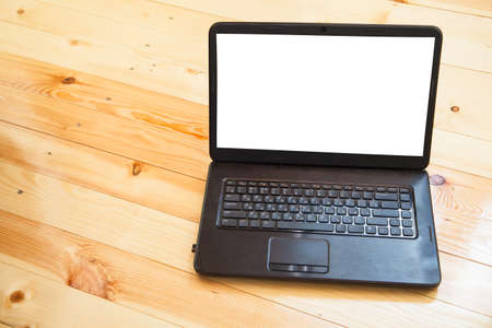 Open laptopの写真素材