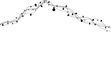 Absract light garlandのイラスト素材