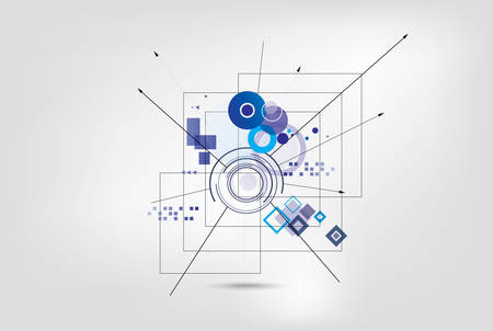 Abstract technology backdrop.のイラスト素材