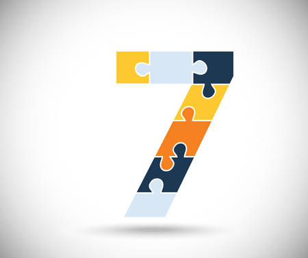 Number sevenのイラスト素材