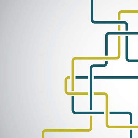 Colorful curly linesのイラスト素材