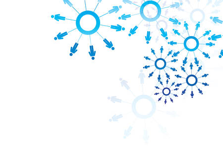 Abstract human interaction on the white backgroundのイラスト素材