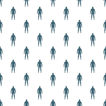 Seamless human pattern on the white backgroundのイラスト素材