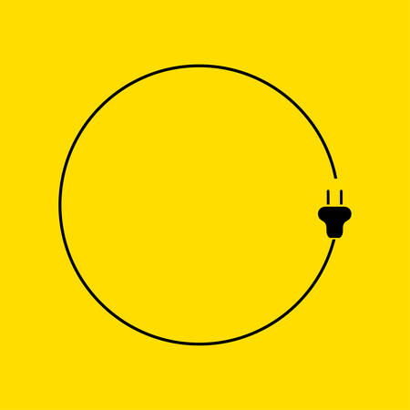 Abstract background with plugのイラスト素材