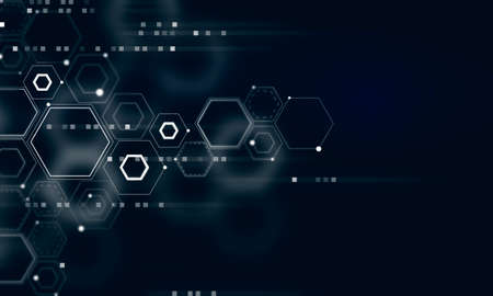 Abstract futuristic shapes.の写真素材