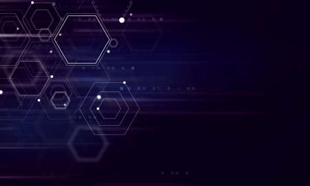 Abstract futuristic shapes.の写真素材