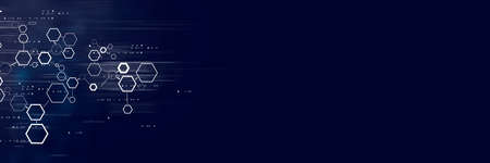 Digital technology and science background.の写真素材