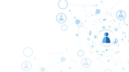 Network concept background.のイラスト素材