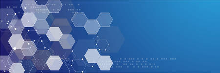 Abstract hexagonal structuresのイラスト素材