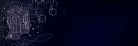 Abstract futuristic shapes.